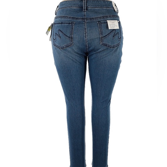 NWT Melissa McCarthy Seven7 Slimming Siloutte Pencil Stretch Jeans 20W - Picture 2 of 11